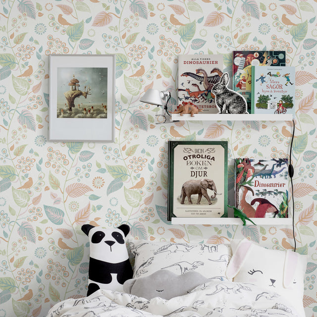 Leaf Rhapsody Multicolor by Boråstapeter Botanical Wallpaper – Schumacher 9330