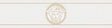 Versace Magesty Border in Mica with Greek key motif and medallion accents on a white ground