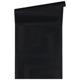 Eternity Glamorous Night by Versace Greek Key Gloss Heavyweight Vinyl Wallpaper – Versace 935234X -Sample