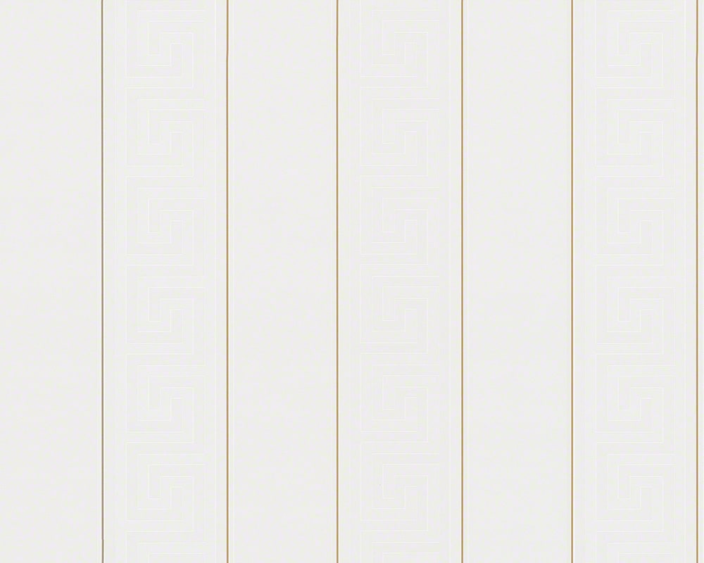 Valor Seashell by Versace Volume 5 Greek Key Stripe Wallpaper – Versace 935241X-Sample