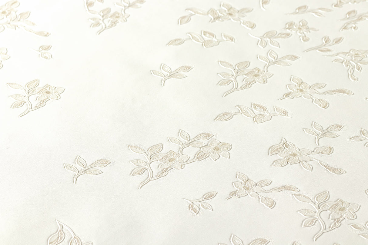 Vesper Papyrus by Versace Volume 5 Embossed Floral Wallpaper – Versace 935852X