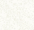 Vesper Papyrus embossed floral wallpaper with delicate sprig motif