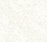 Vesper Papyrus embossed floral wallpaper with delicate sprig motif