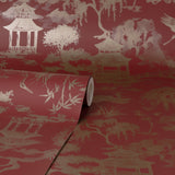 Nikolai Ruby by Fine Decor Chinoiserie Wallpaper – Brewster Home Fashions FD43798