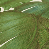 Paragon Amazon Green by Versace Tropical Botanical Leaf Vinyl Wallpaper – Versace 962405X -Sample