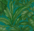 Paragon Spruce tropical botanical leaf wallpaper by Versace
