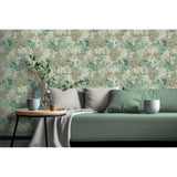 Sergio Green by Arthouse Abstract Texture Wallpaper – Brewster Home Fashions AH100193AH