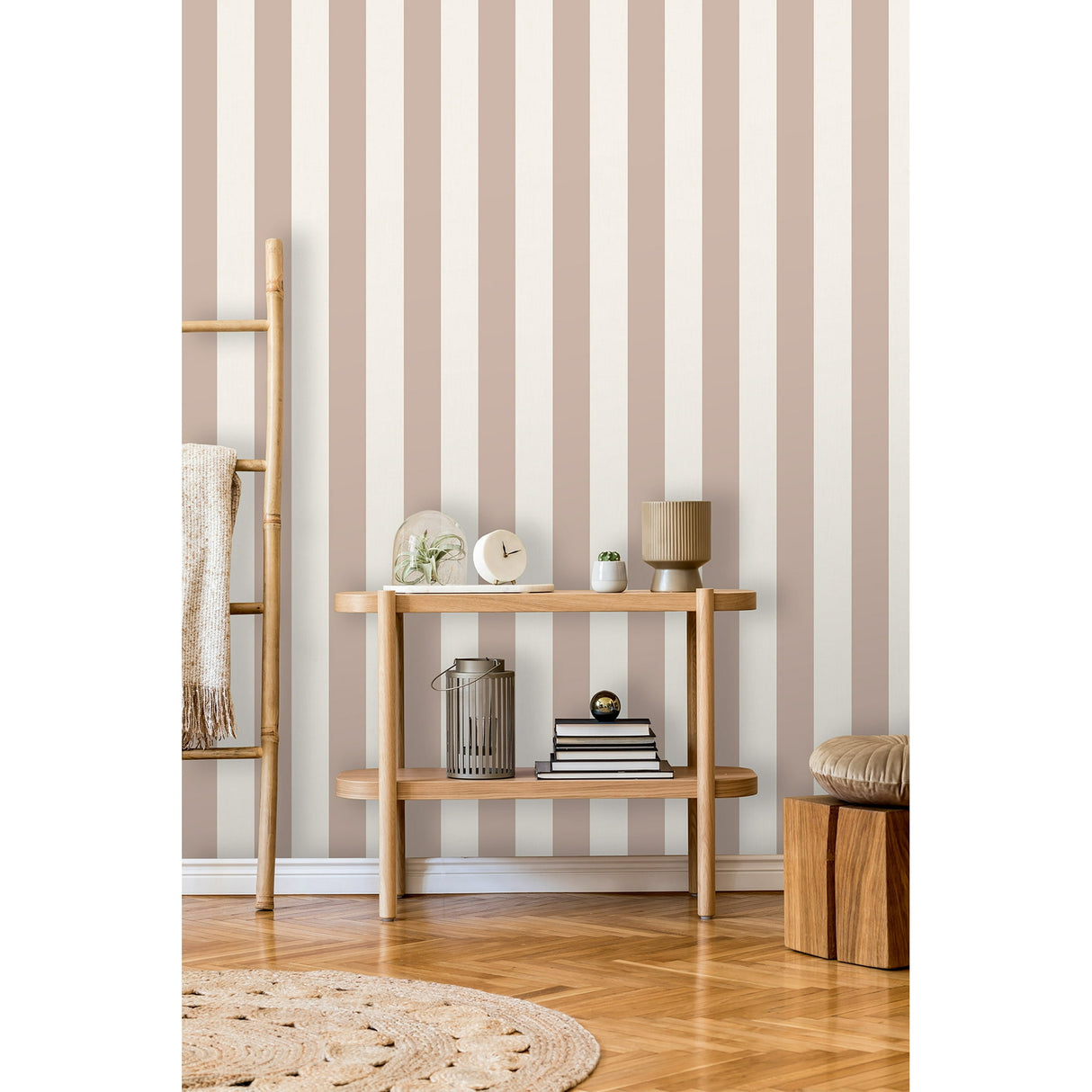 Tavish Light Pink by Fine Decor Stripe Wallpaper – Brewster FD43456