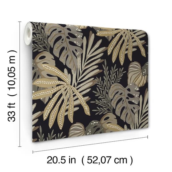 Alocasia Neutral by A-Street Prints Tropical Foliage Wallpaper – A-Street Prints 4177-27736