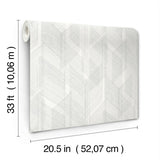 Bryant Silver by Scott Living Crosshatch Wallpaper- A-Street Prints 4155-27338