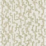Cipher Moss Geometric Faux Grasscloth Wallpaper roll, 20.5 in x 33 ft