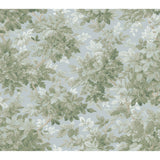 A-Street Prints Greenwood Light Blue Deciduous Wallpaper roll and pattern