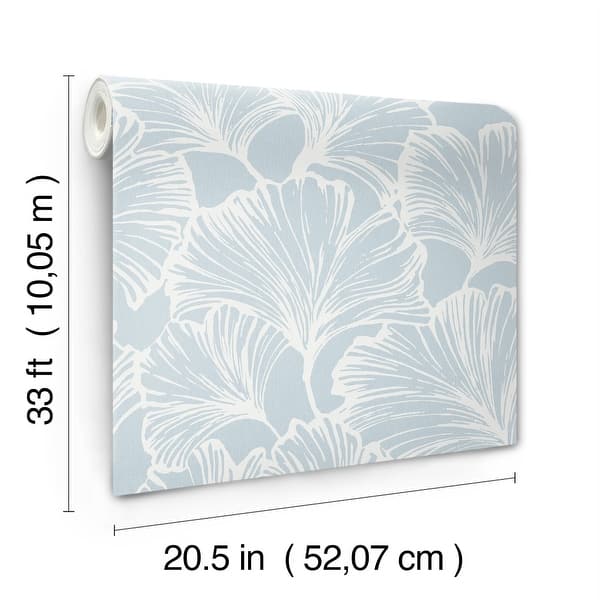 Kyoto Sky Ginkgo Leaf by A-Street Prints Wallpaper – A-Street Prints 4177-27712