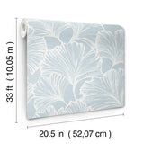 Kyoto Sky Ginkgo Leaf by A-Street Prints Wallpaper – A-Street Prints 4177-27712