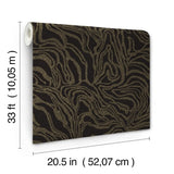 Massar Black by A-Street Prints Modern Marbled Wallpaper – A-Street Prints 4177-27709