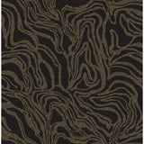 A-Street Prints Massar Black Modern Marbled Wallpaper