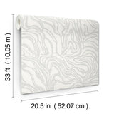 Massar Silver by A-Street Prints Modern Marbled Wallpaper – A-Street Prints 4177-27708