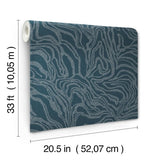 Massar Teal by A-Street Prints Modern Marbled Wallpaper – A-Street Prints 4177-27707