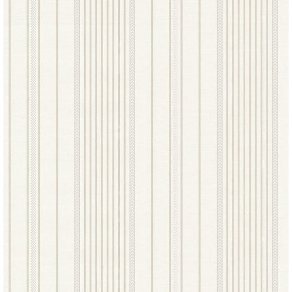 Navarres Stripe Neutral by A-Street Prints Faux Linen Non Woven Wallpaper – A-Street Prints 4172-27487