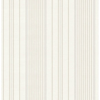 A-Street Prints Navarres Stripe Neutral Faux Linen Wallpaper roll and pattern