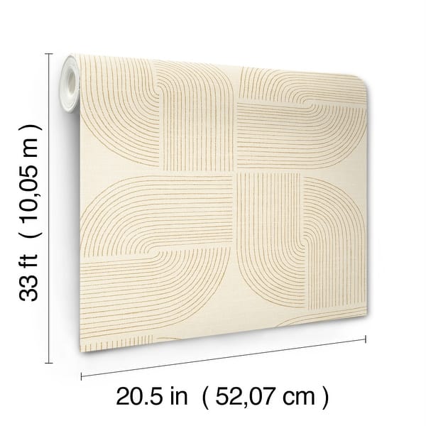 Savoye Wheat by A-Street Prints Spiral Arches Wallpaper- A-Street Prints 4177-27726