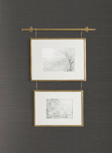 Plain Grass Black Sisal Grasscloth Wallpaper - Magnolia Home AB2195MH