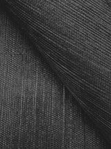 Maguey Sisal Black Grasscloth Wallpaper with Traditional Sisal Texture - York AB2195NWFD
