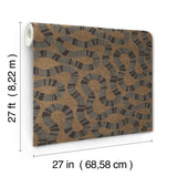Ophidia Brown by Antonina Vella Novelty Wallpaper – York Designer Series AB3001