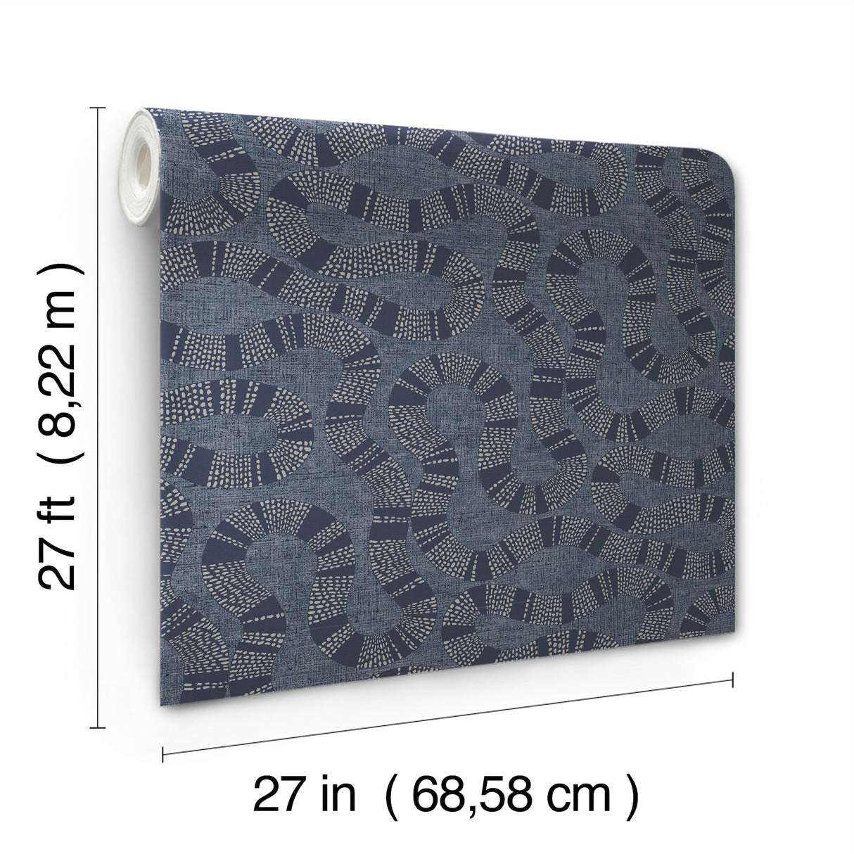 Ophidia Navy by Antonina Vella Wallpaper – York Designer Series AB3002