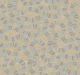 Ophidia Taupe Wallpaper by Antonina Vella AB3003 - Serpentine pattern in taupe, grey, and cream on a textured non woven backing from the Artifacts Collection