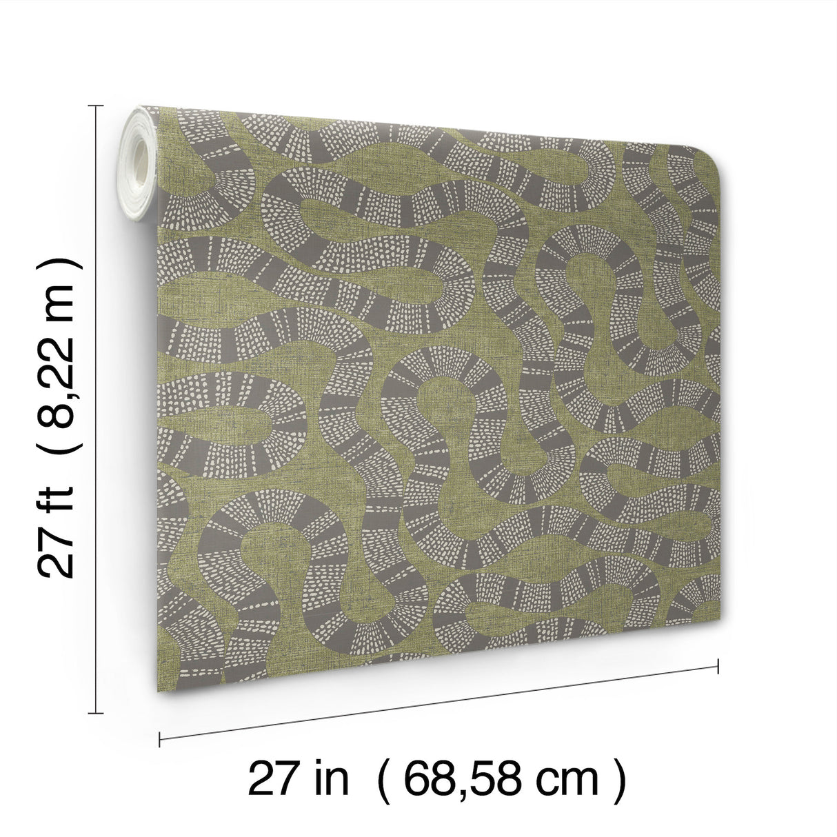 Ophidia Olive by Antonina Vella Novelty Wallpaper – York Designer Series AB3005