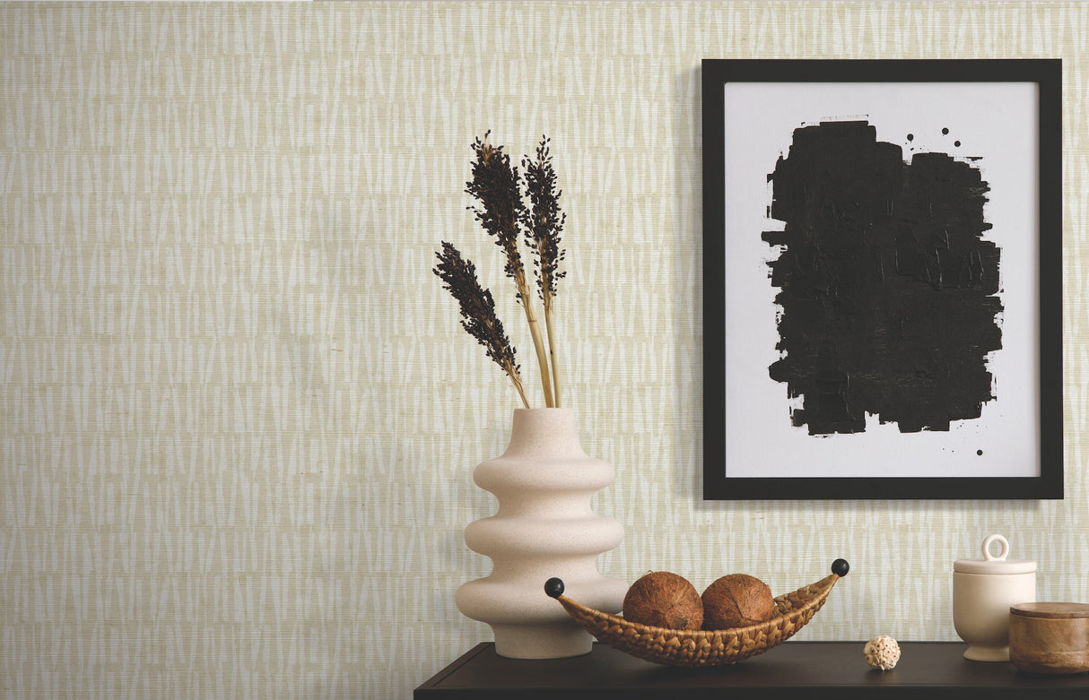 Thatched Taupe by Antonina Vella Sisal Grasscloth Wallpaper – York Designer Series AB3041