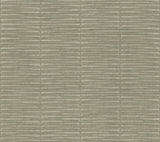 Antonina Vella Iringa wallpaper in sage green with a woven-thatch inspired linear texture.