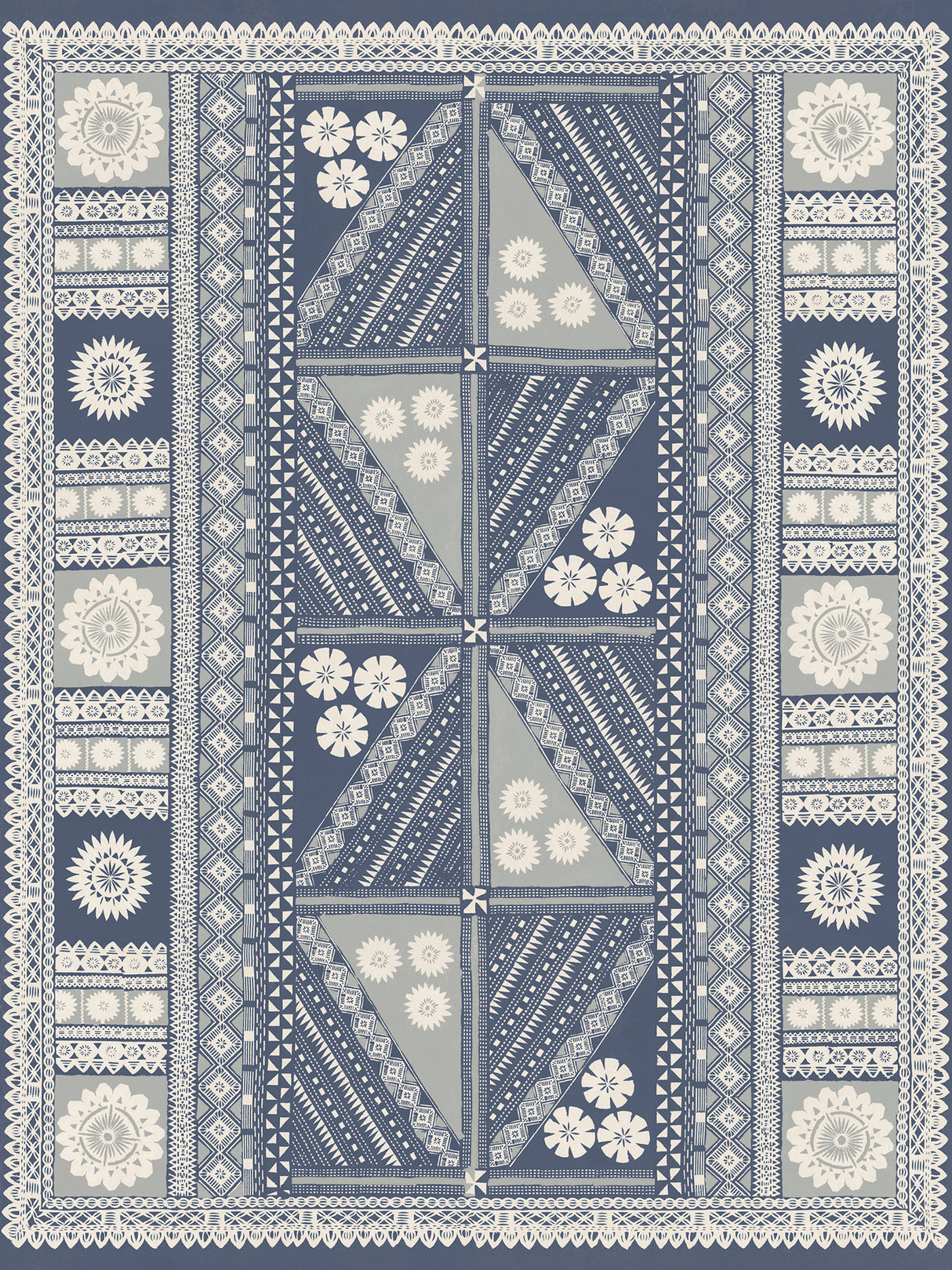 Tapa Indigo Wall Mural AB3058M by Antonina Vella