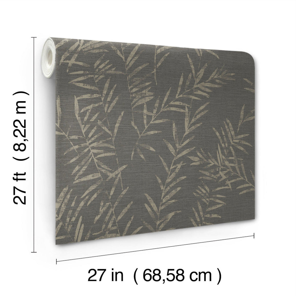 Allerton Bamboo Black by Antonina Vella Wallpaper- York Designer Series AB3061