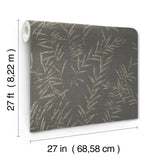 Allerton Bamboo Black by Antonina Vella Wallpaper- York Designer Series AB3061