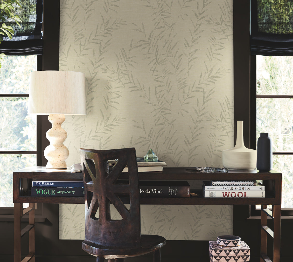 Allerton Bamboo Linen by Antonina Vella Botanical Wallpaper – York Designer Series AB3063