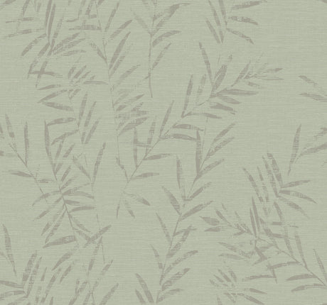 Allerton Bamboo Sage Wallpaper by Antonina Vella – York Designer Series AB3064