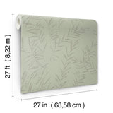 Allerton Bamboo Sage by Antonina Vella Botanical Wallpaper – York Designer Series AB3064