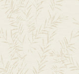 AB3065 Allerton Bamboo Alabaster non woven wallpaper roll, 27 in x 27 ft