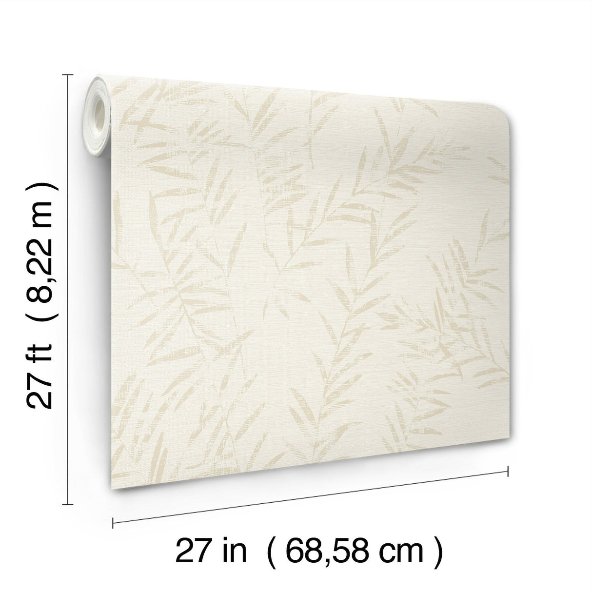 Allerton Bamboo Alabaster by Antonina Vella Botanical Non Woven Wallpaper- York Designer Series AB3065