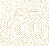 Sirih Ochre geometric wallpaper by Antonina Vella, SKU AB3084