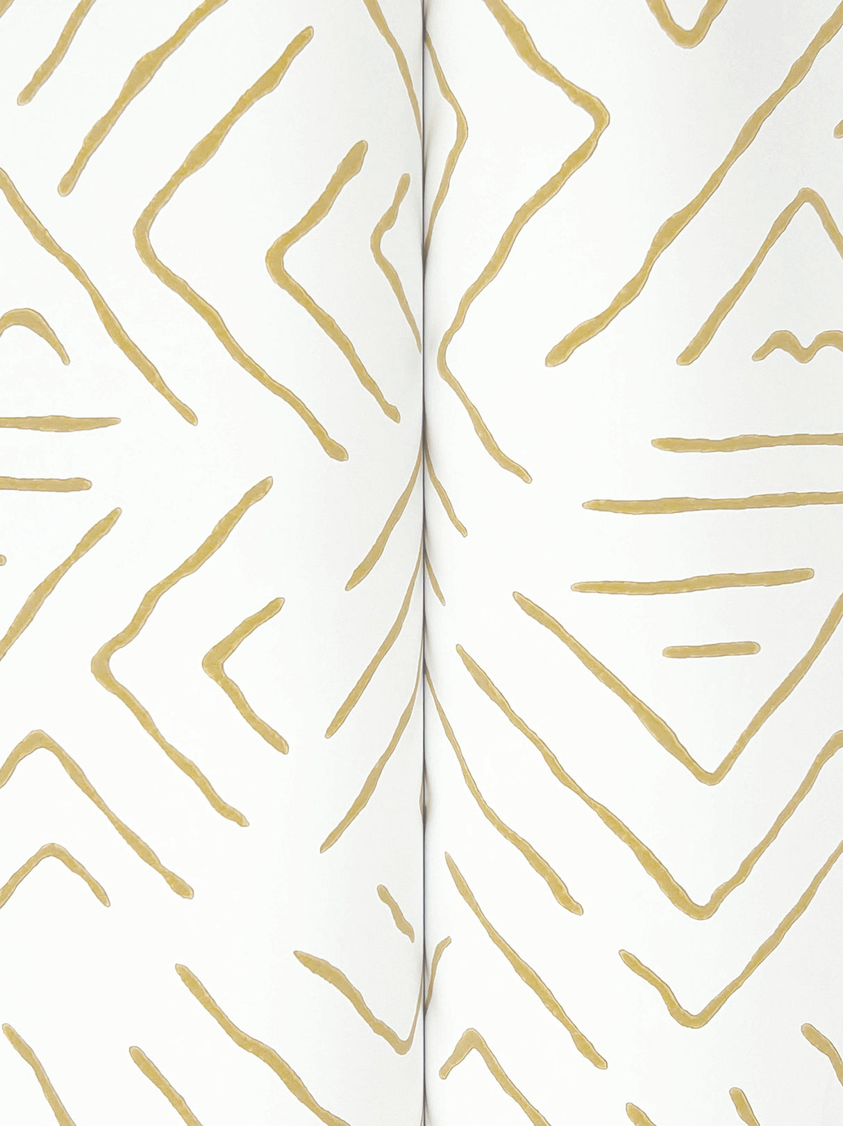 Sirih Ochre by Antonina Vella Geometric Wallpaper – York Designer Series AB3084