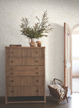 Sirih Ochre by Antonina Vella Geometric Wallpaper – York Designer Series AB3084