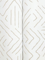 Sirih Beige by Antonina Vella Geometric Non Woven Wallpaper – York Designer Series AB3085
