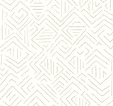 Sirih Beige geometric non woven wallpaper roll AB3085 by Antonina Vella