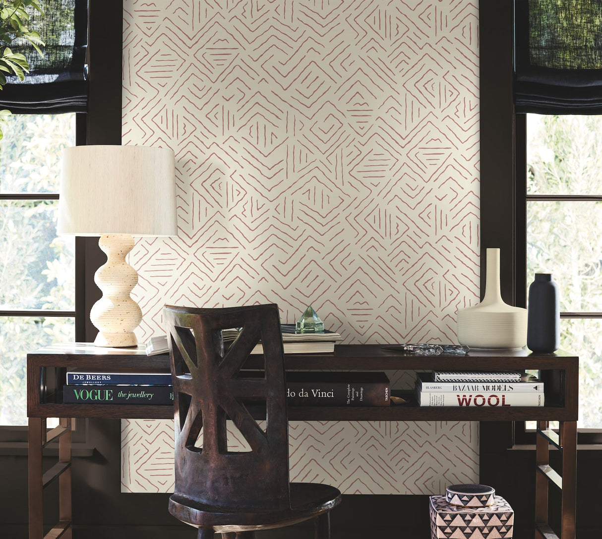 Sirih Sedona by Antonina Vella Geometric Wallpaper – York Designer Series AB3086
