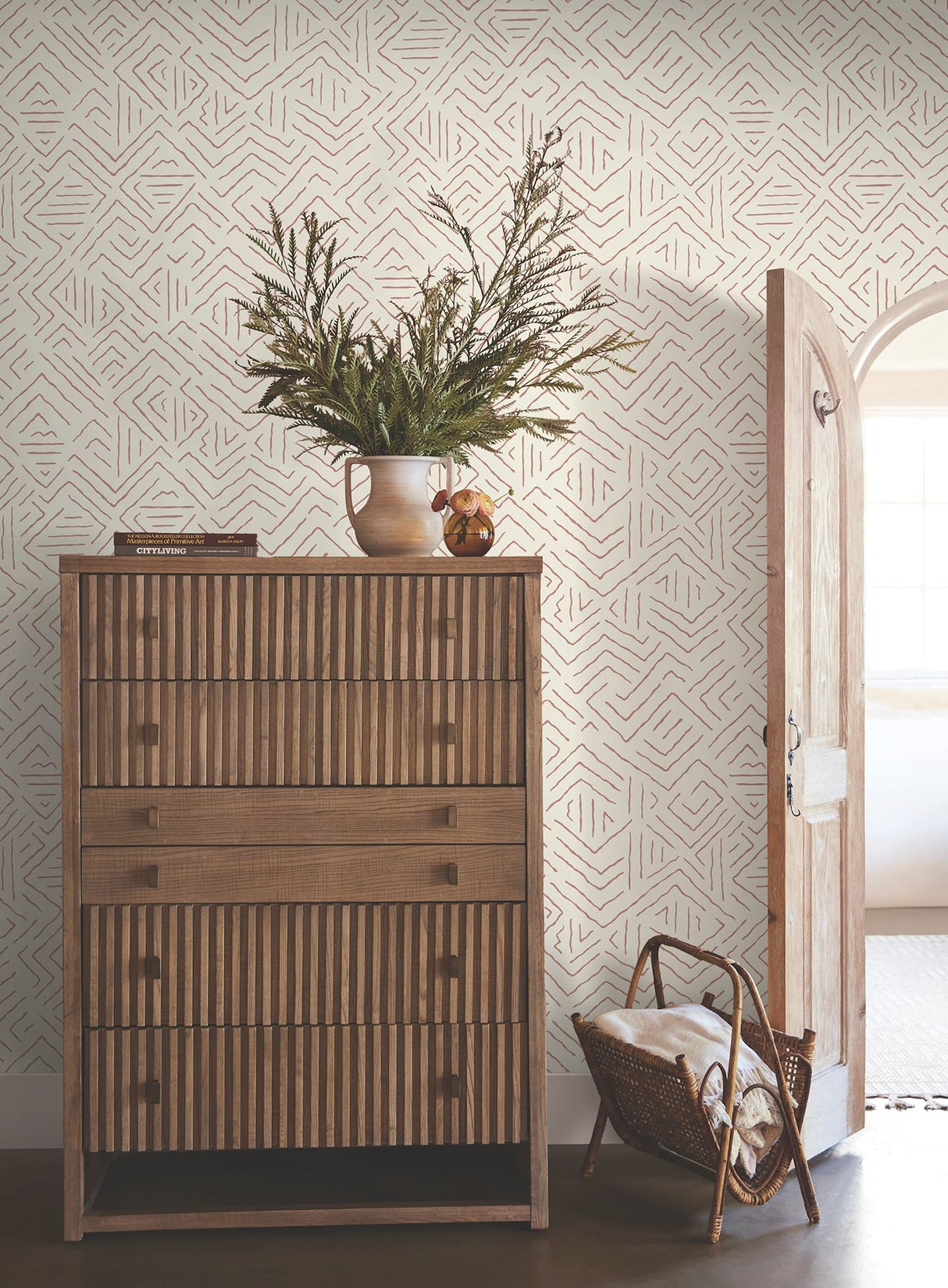 Sirih Sedona by Antonina Vella Geometric Wallpaper – York Designer Series AB3086
