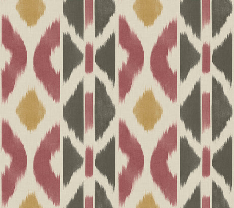 Antonina Vella Patan Ruby Wallpaper AB3091 roll and pattern