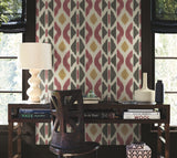 Patan Ruby by Antonina Vella Geometric Ikat Wallpaper – York Designer Series AB3091